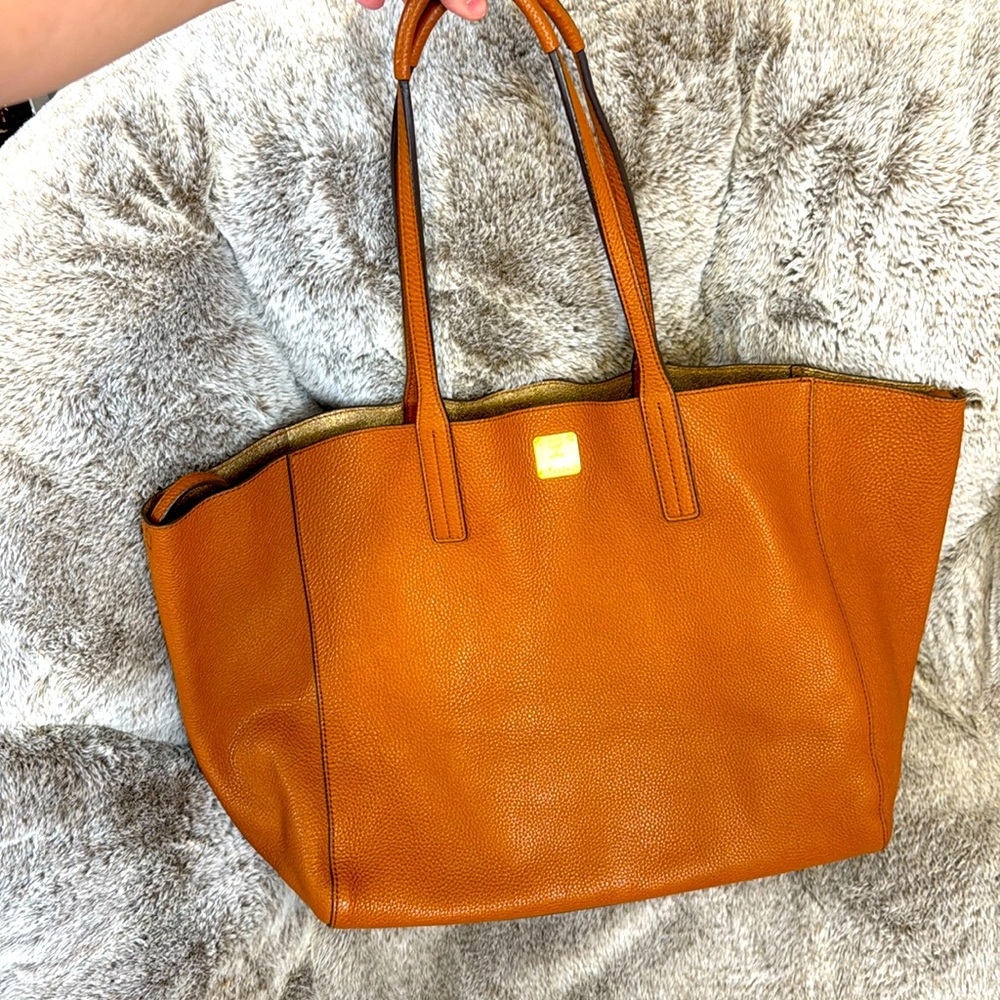 Authentic MCM Camel Tote